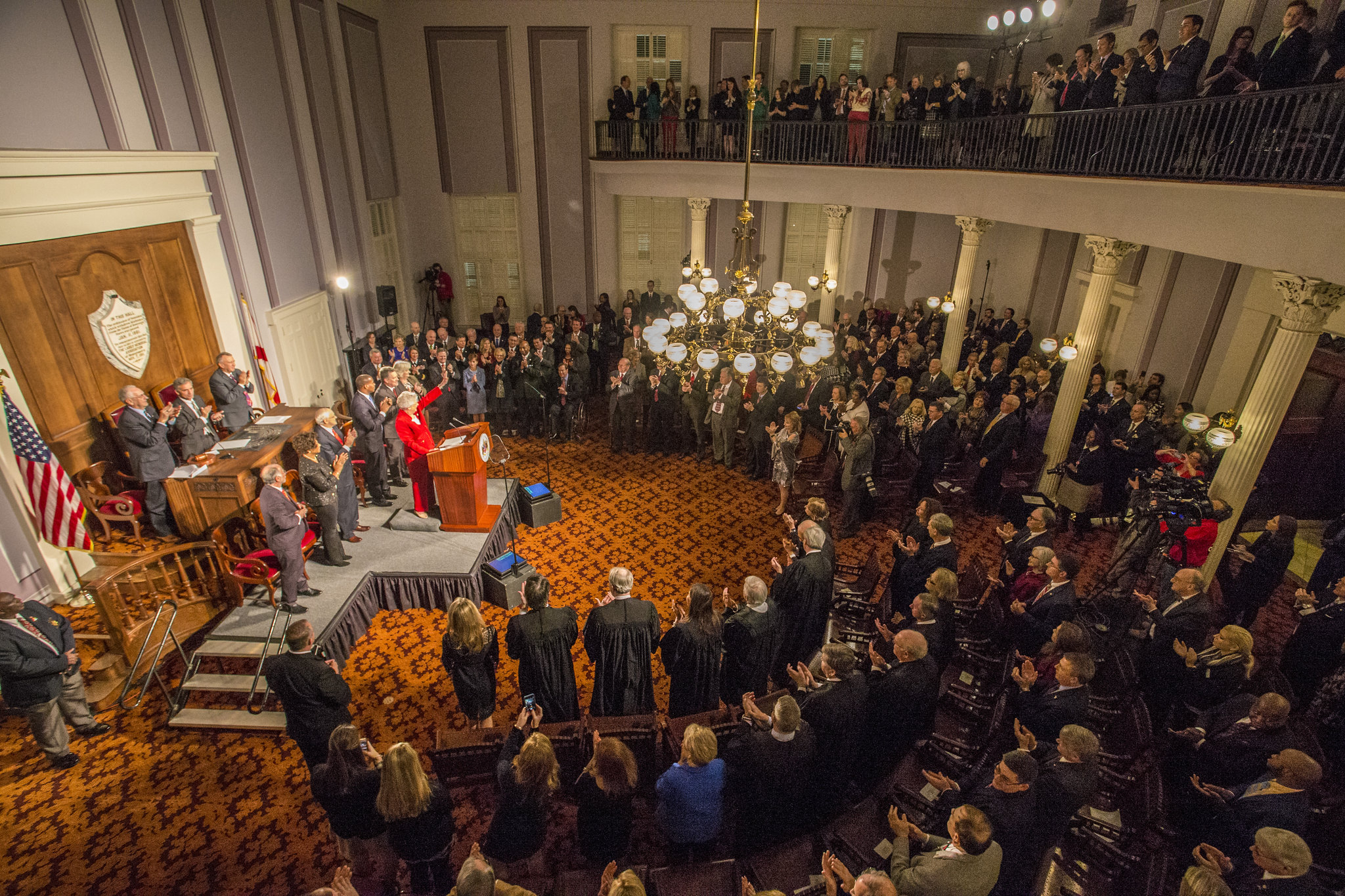 Governor Kay Ivey delivers her State of The State address Tuesday, January 9, 2018 in Montgomery, Ala.

(Governor's Office, Hal Yeager)